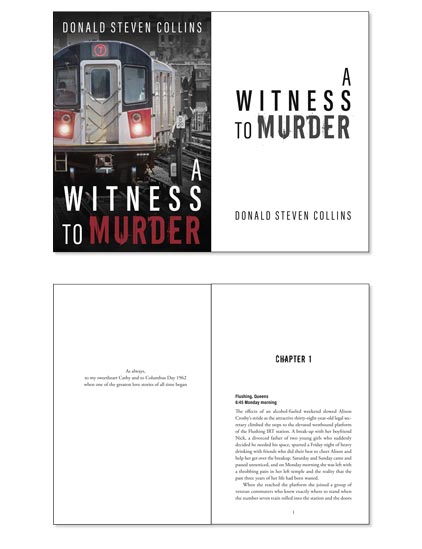 Murder mystery style book typesetting example for mobile.