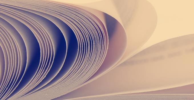 Close-up of book pages showing paper choice and finish