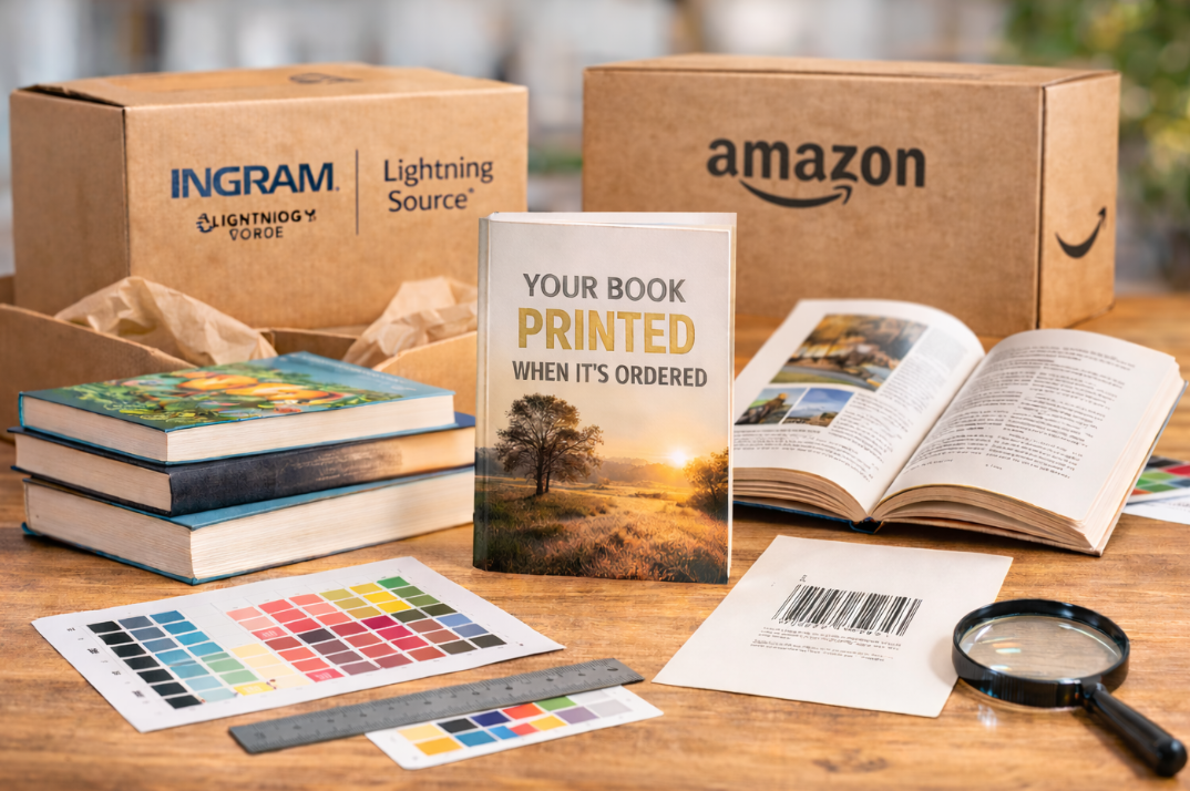 Print-on-demand book production and retailer distribution