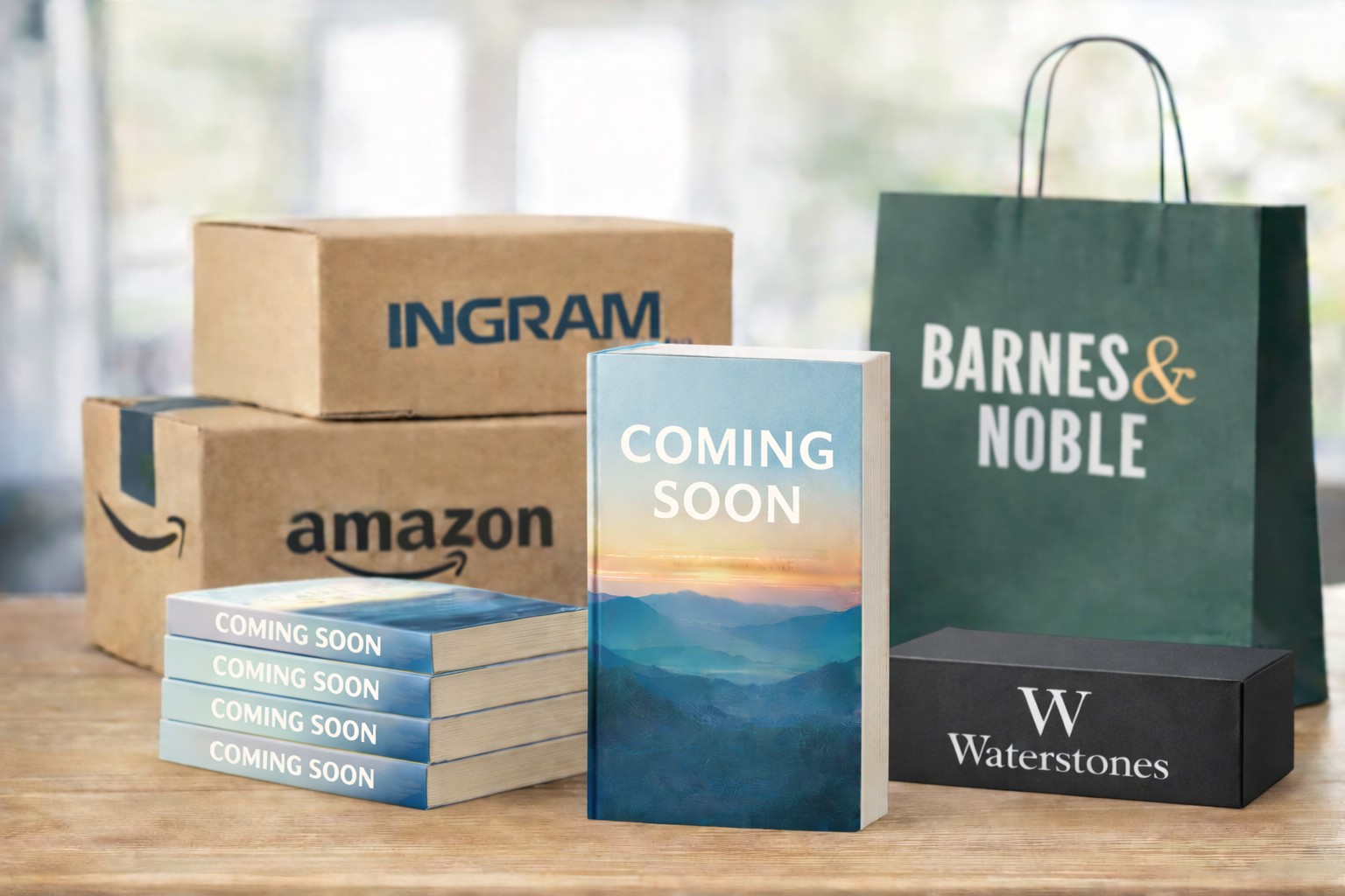 Book distribution through Ingram, Amazon and online retailers