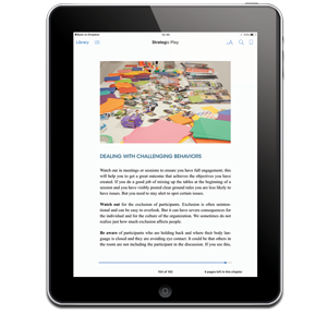 Reflowable text ebook in full color on iPad.